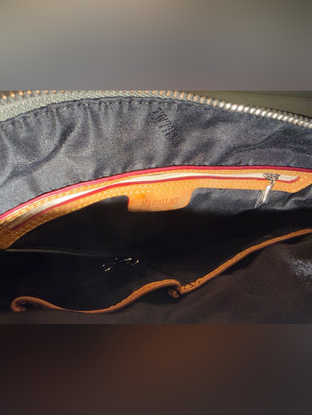MZ Wallace Bailey Gray/Silver cross body bag - Picture 8 of 13